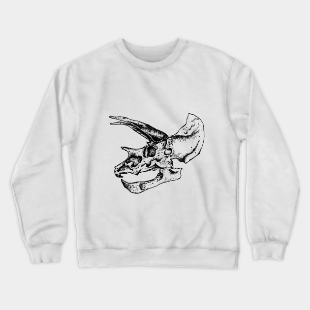 Dinosaur Skull Crewneck Sweatshirt by iksill